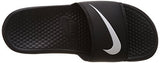 10 US	Nike Benassi Swoosh. Black 312618-011 Mens shoes size: 10 US