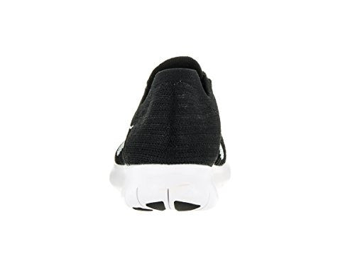 Nike Women's Free Rn Flyknit Black/White Running Shoe 8 Women US
