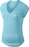 Nike Women's Court Tennis Top (X-Large, Still Blue/White)