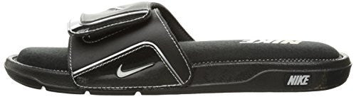 NIKE COMFORT SLIDE 2 MEN's Black/Metallic Silver/White - 11