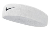Nike Swoosh Headband (White/Black, Osfm)