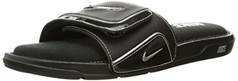 NIKE COMFORT SLIDE 2 MEN's Black/Metallic Silver/White - 11