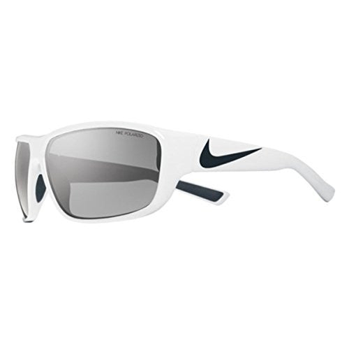 Nike Grey Polarized Lens Mercurial 8.0 P Sunglasses, White/Black