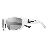 Nike Grey Polarized Lens Mercurial 8.0 P Sunglasses, White/Black
