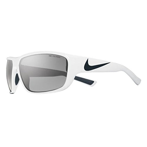 Nike Grey Polarized Lens Mercurial 8.0 P Sunglasses, White/Black