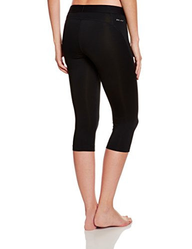 New Nike Women's Pro Capri Black/Reflective Silver Small