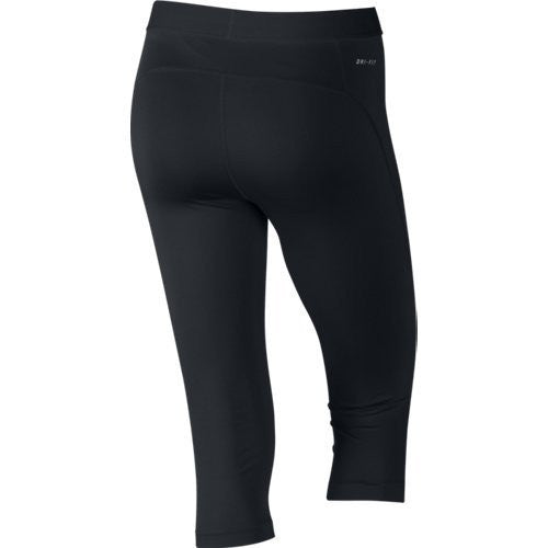 New Nike Women's Pro Capri Black/Reflective Silver Small