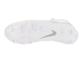 Nike Men's Huarache V Lax White/Metalic Silver Cleated Shoe 10.5 Men US