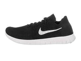 Nike Men's Free Rn Flyknit 2017 Black/White Black Running Shoe 11.5 Men US