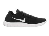 Nike Men's Free Rn Flyknit 2017 Black/White Black Running Shoe 11.5 Men US