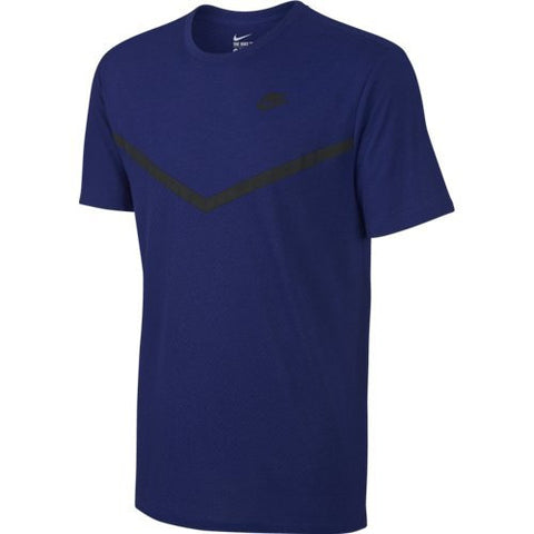 Nike Men's Futura Mesh Panel Print T Shirt, Blue 779844-455 Size S