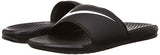 10 US	Nike Benassi Swoosh. Black 312618-011 Mens shoes size: 10 US