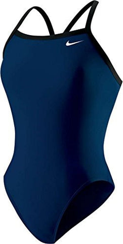Nike Women's Nylon Core Solids Lingerie Tank Swimsuit 40 Midnight Navy