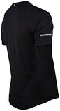 Nike Mens Dri-Fit Miler UV Short Sleeve Running Shirt-Black-Medium