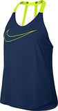 Women's Nike Dry Training Tank Binary Blue/Volt Size Medium