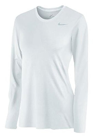 Nike Long Sleeve Womens' Legend T-Shirt - White - Medium