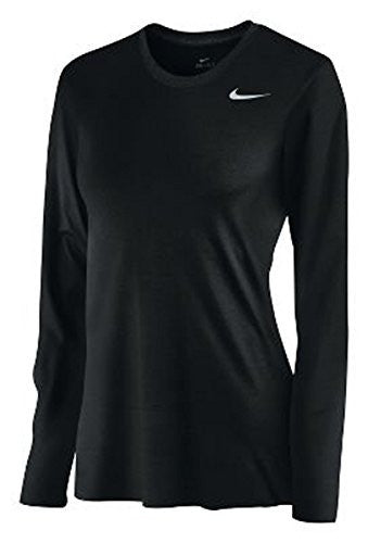 Nike Women's Long Sleeve Legend Shirt Black/Cool Grey - Medium