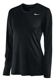 Nike Women's Long Sleeve Legend Shirt Black/Cool Grey - Medium