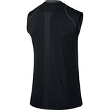 Nike Mens Pro Cool Fitted Sleeveless Shirt (Medium, Black)