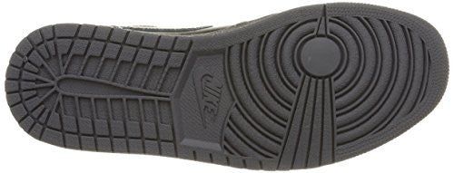 Nike Men's Air Jordan 1 Mid Black/Black/Dark Grey Basketball Shoe - 11 D(M) US