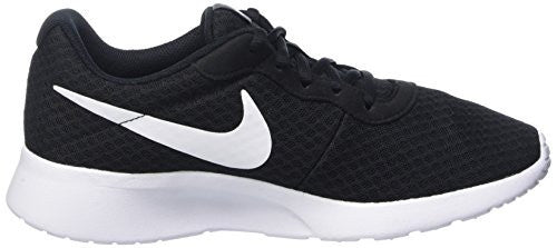 Nike Womens Tanjun Running Sneaker Black/White 7