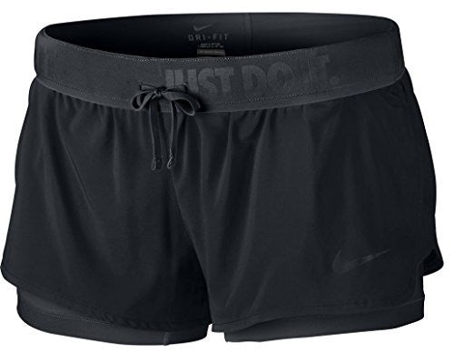 Nike Women's Full Flex 2 In 1 2.0 Running Shorts - SP16 - Small - Black