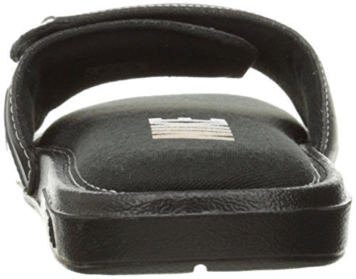 NIKE COMFORT SLIDE 2 MEN's Black/Metallic Silver/White - 11