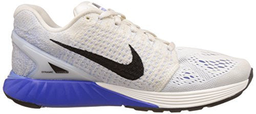 Nike Women's Lunarglide 7 Sail Black/Chalk Blue/Pr Pltnm Running Shoe 7 Women US