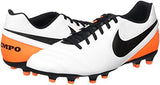 Nike Men's Tiempo Rio III FG (White/Black/Total Orange) (12)