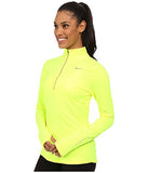 Nike Womens Element 1/2-Zip, L, Green