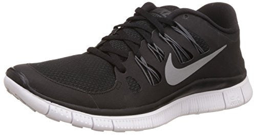 NIKE WOMEN'S FREE 5.0+ BLACK/MTLLC SILVER/DRK GRY/WHT RUNNING SHOE 7.5 WOMEN US