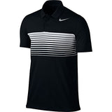 Nike Mobility Speed Stripe Men's Golf Polo (Black, Large)
