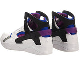 Nike Mens Air Flight Huarache PRM QS, WHITE/BLACK-LYON BLUE-BOLD BERRY, 10.5 M US