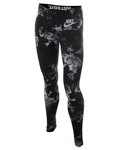 Nike International Sportswear Women's Printed Leggings Black 827298-010 (Size XS)