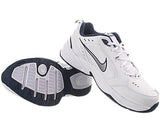 Nike Men's NIKE AIR MONARCH IV (4E) RUNNING SHOES -10.5;   White / Metallic Silver-Midnight Navy