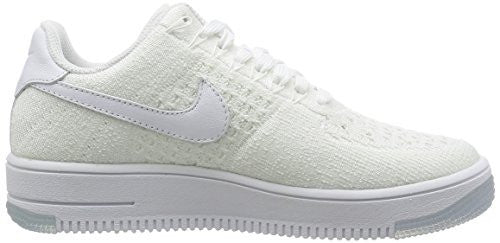 NIKE WOMENS AF1 FLYKNIT LOW WHITE/WHITE CASUAL SHOE 7 WOMEN US