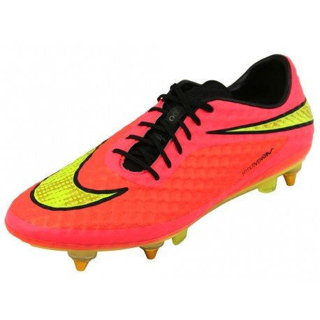 nike hypervenom phantom SG-PRO mens football boots 599851 soccer cleats soft ground (US 7, bright crimson volt hyper punch 690)