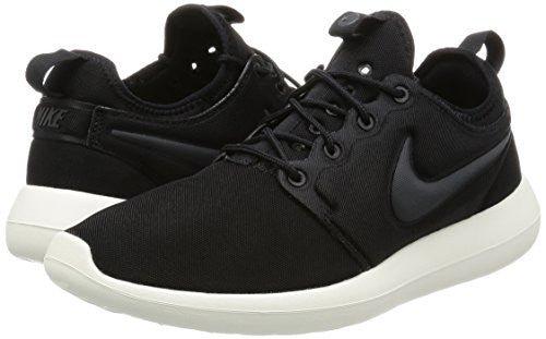 Nike Men's Roshe Two 2 Lifestyle Running Sneakers Black/Sail/Volt/Anthracite (9.5)