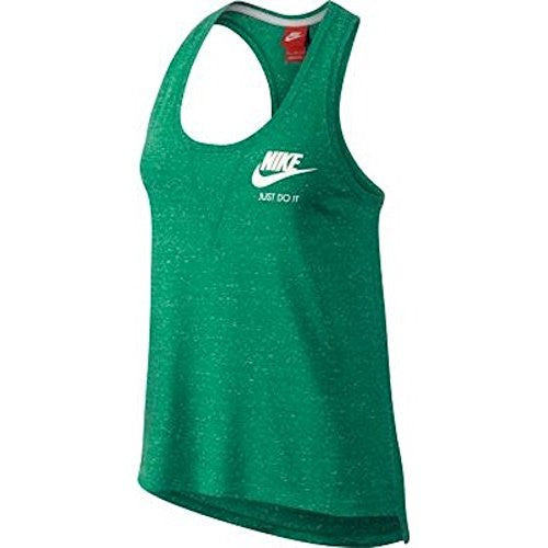 Nike Womens Gym Vintage Tank (Small, Spring Leaf Green/Sail)