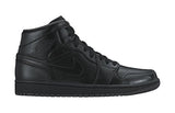 Nike Men's Air Jordan 1 Mid Black/Black/Dark Grey Basketball Shoe - 11 D(M) US