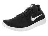 Nike Men's Free Rn Flyknit 2017 Black/White Black Running Shoe 11.5 Men US