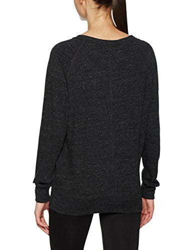 Nike Gym Vintage Crew Top Black/Sail Women's Long Sleeve Pullover