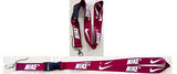 Nike Lanyard Keychain Holder Maroon Red with White