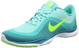 NIKE WOMENS FLEX TRAINER 6 TRAINING SHOE, HYPER TURQ/ELCTR GRN/ENRGY/HYPR, 9