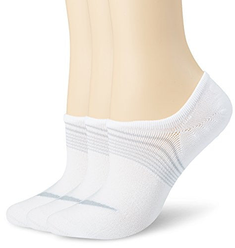 Nike Womens 3-Pair Pack Lightweight Footie White/Wolf Grey Medium (Womens Shoe 6-10)