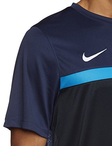 New Nike Men's Academy S/S Training Top Midnight Navy/Lt Photo Blue/Dk Obsid/Wht Medium