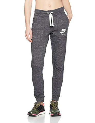 Nike Womens Gym Vintage Pants Anthracite/Sail 726061-060 Size X-Large