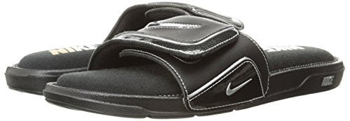NIKE COMFORT SLIDE 2 MEN's Black/Metallic Silver/White - 11