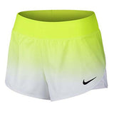 Nike Women's Flex Tennis Short (S, Volt/White)