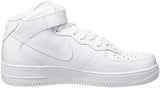 Nike Mens Air Force 1 Mid 07 Basketball Shoes White/White 315123-111 Size 10